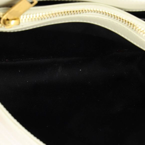Saint Laurent Loulou Shoulder Bag Matelasse Chevron Leather Small White - Picture 5 of 6